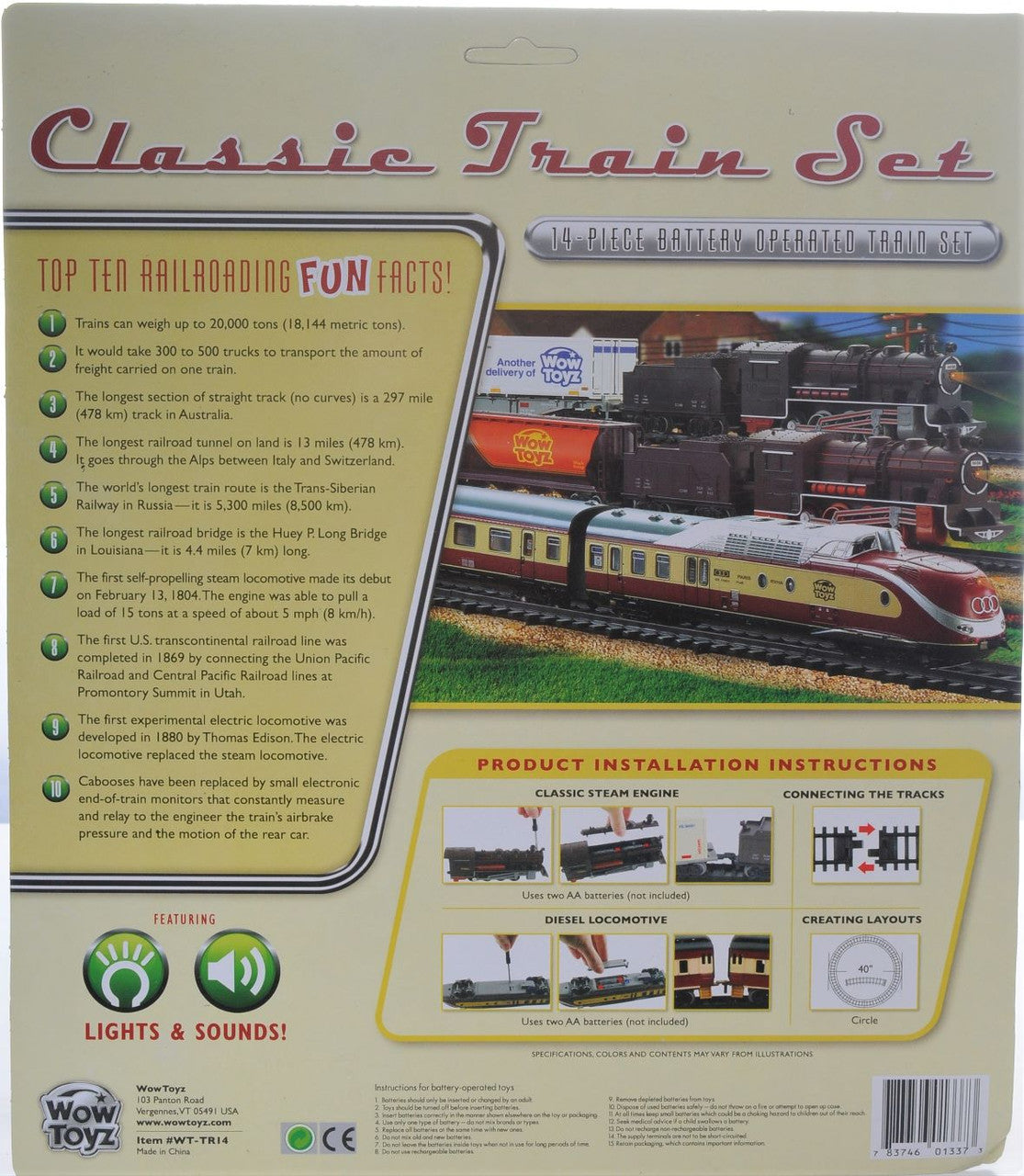 Classic Train Set (14 pcs.) 1 Set Only