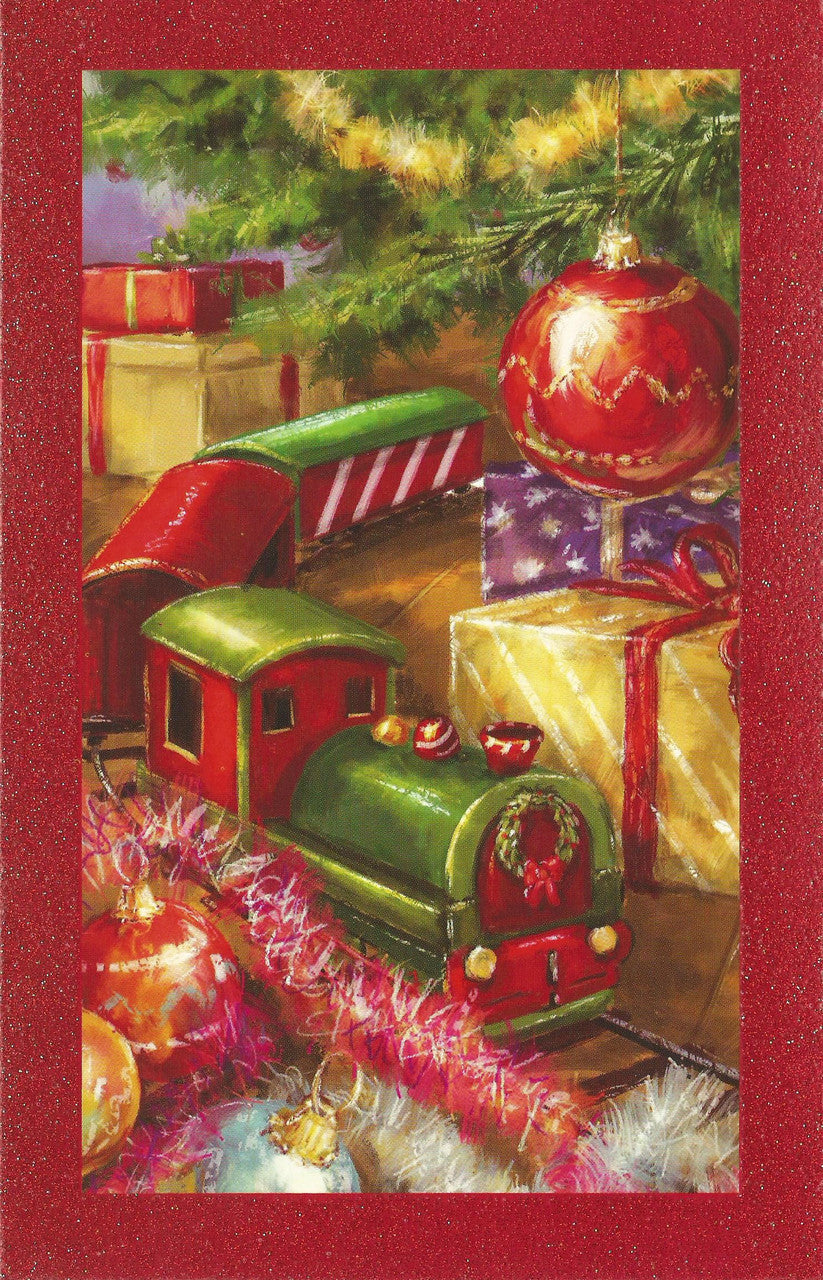 Train Theme Holiday Greeting Card