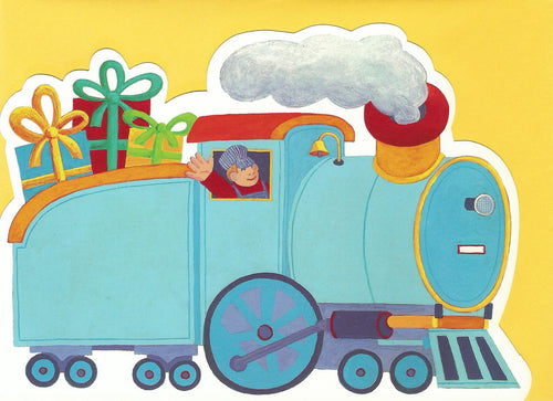 Birthday Train Die-Cut Card