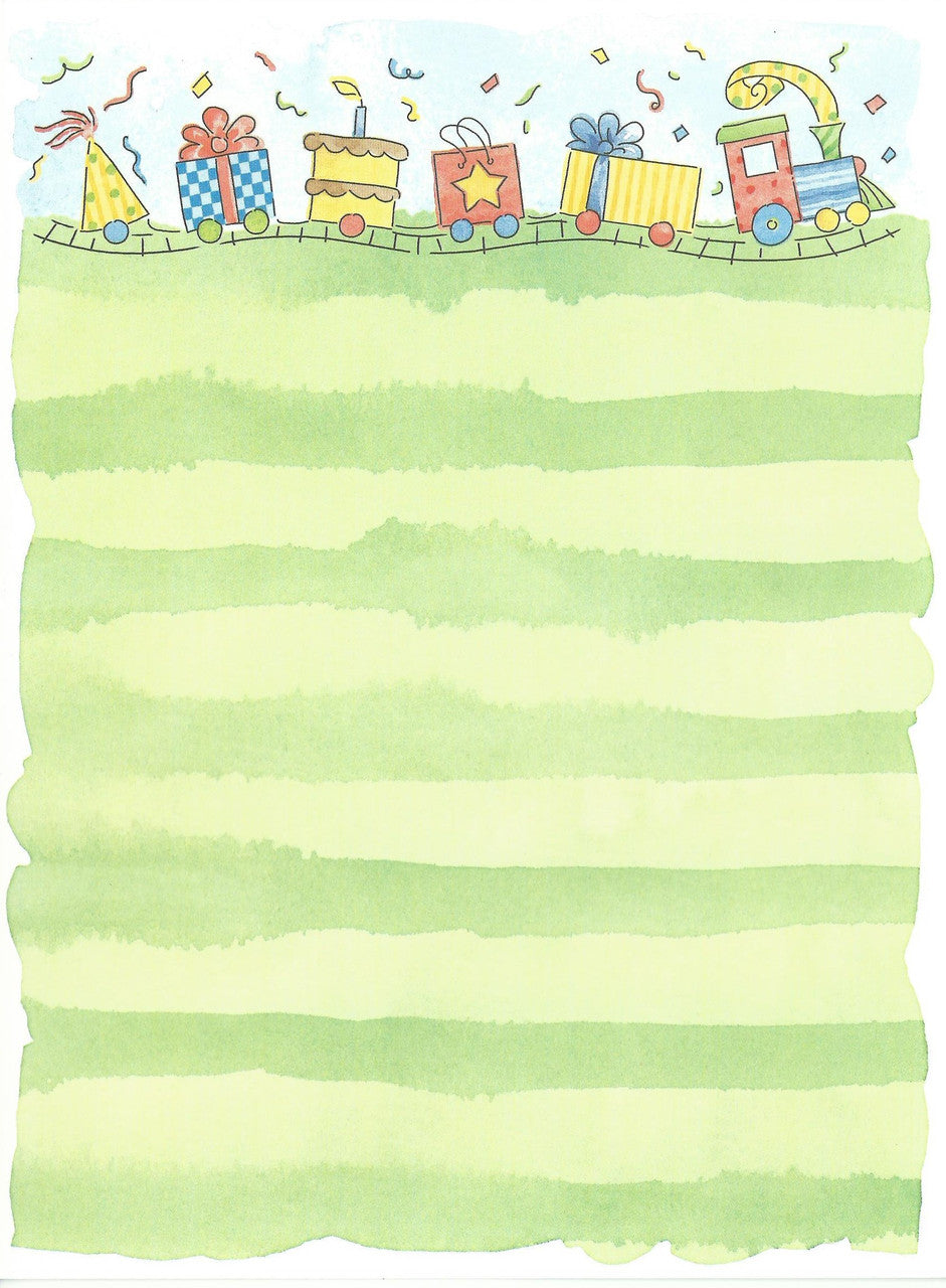 Birthday Express Train Invitation Cards
