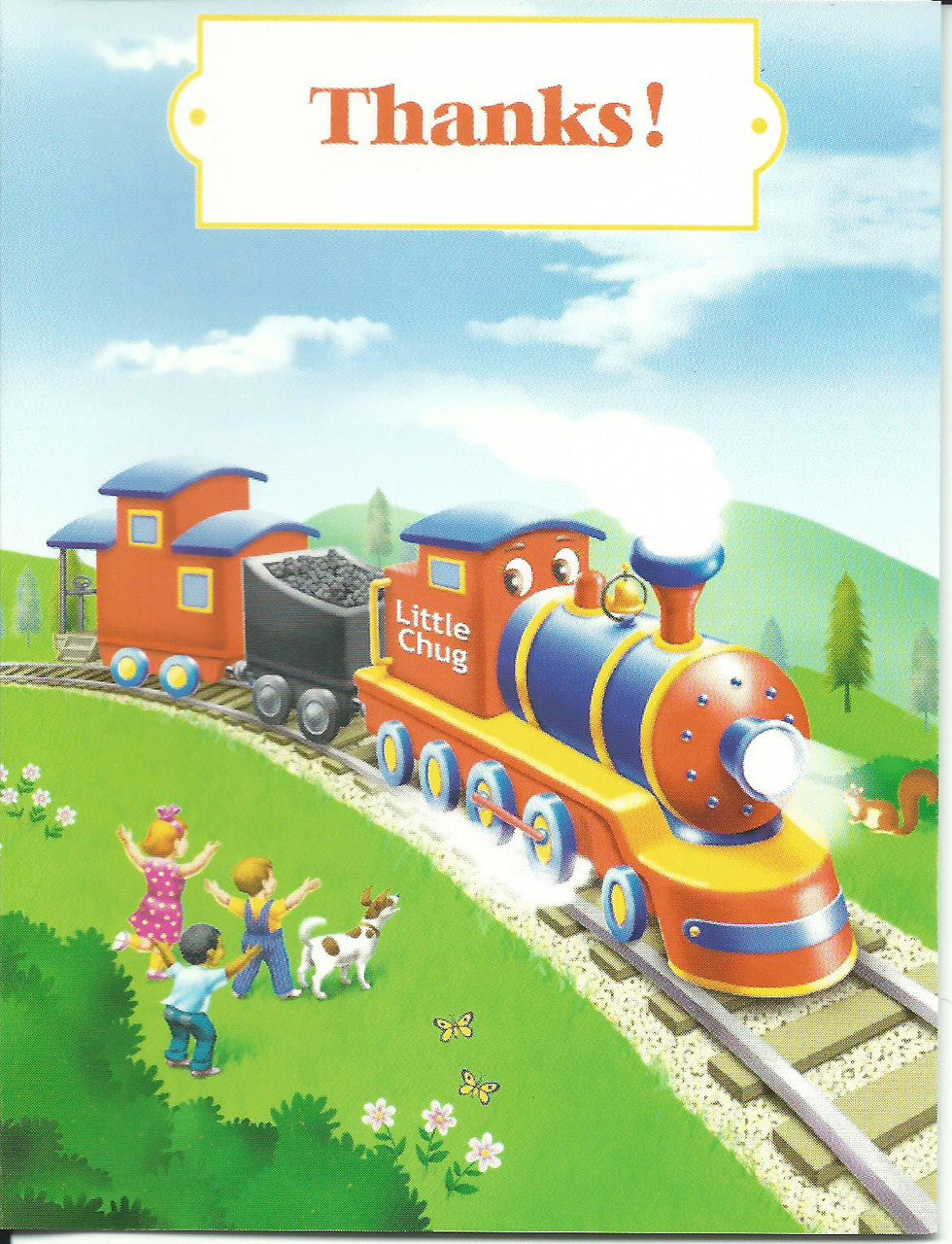 Little Chug Thank You Cards