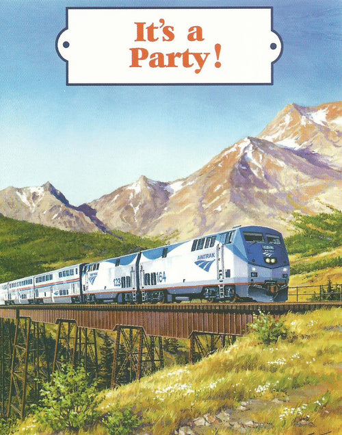 Amtrak Train Invitation Cards