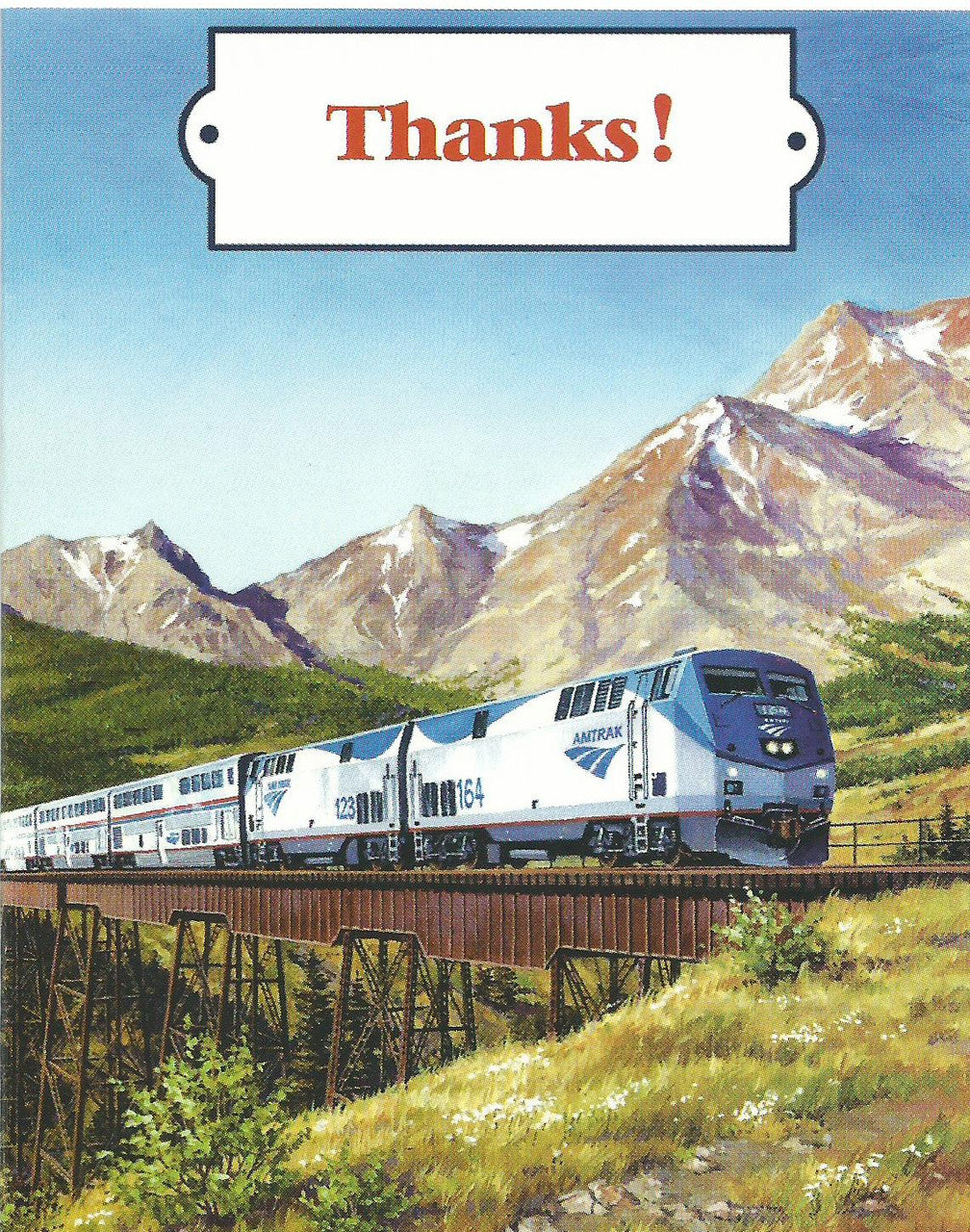 Amtrak Train Thank You Cards