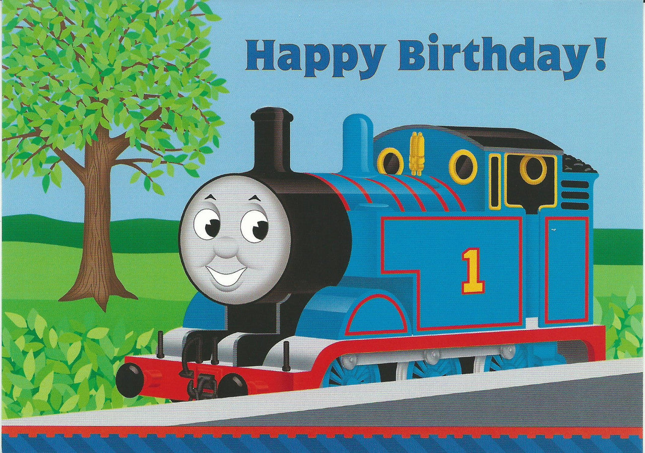 Thomas At The Station Birthday Card