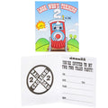 Two-Two Train 2nd Birthday Invitations