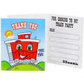 Two-Two Train 2nd Birthday Thank-You Notes