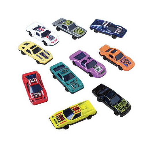 Die-Cast Metal & Plastic Race Car Set 10pc