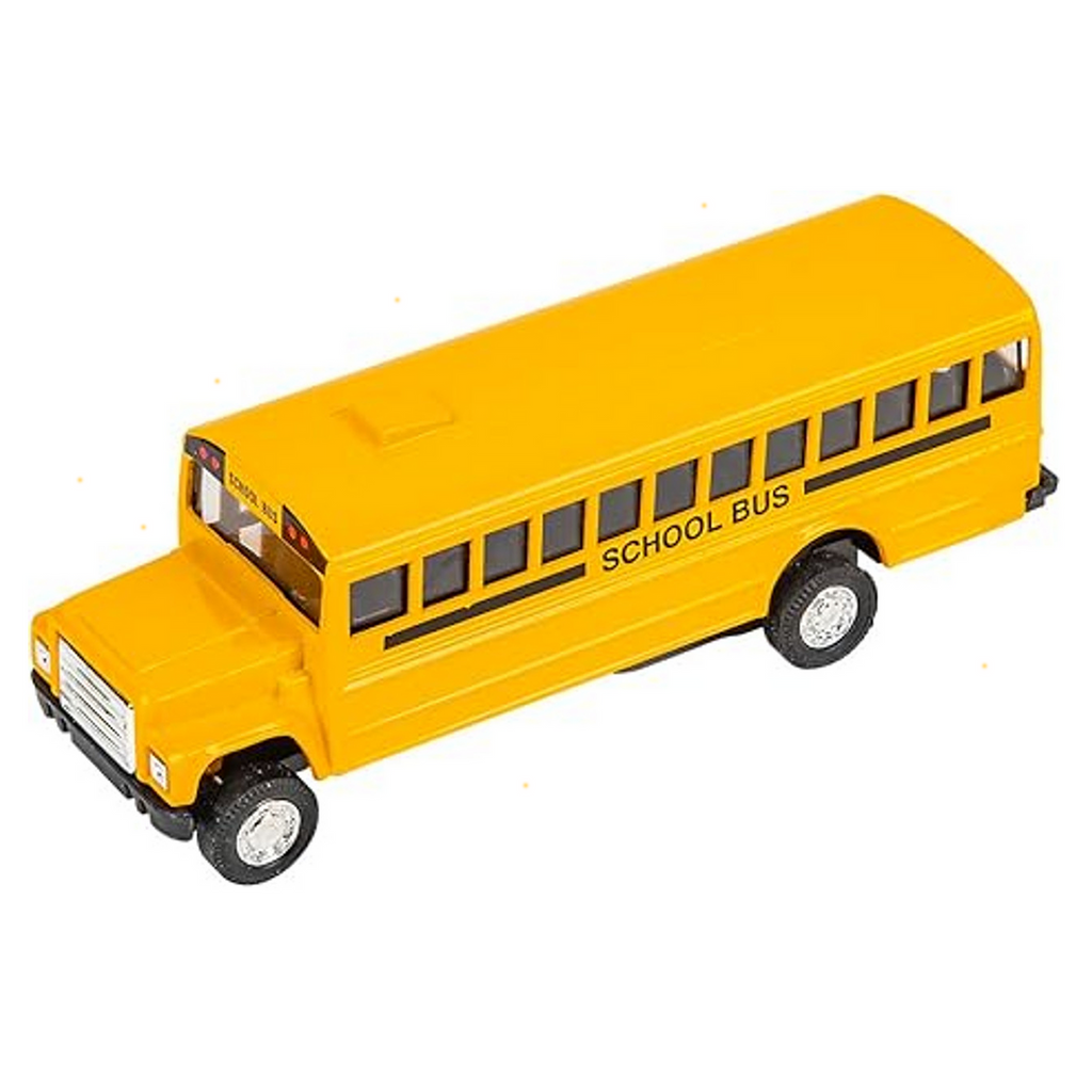 5" Die-Cast Pull Back School Bus 1pc