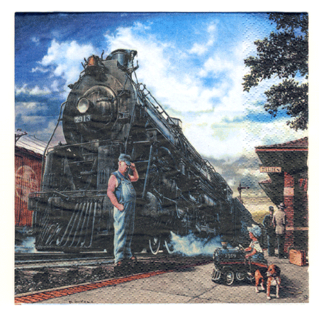 Whistle Stop Luncheon Napkins