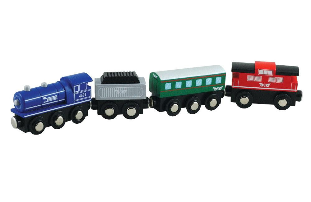 Lil Chugs - Wooden Passenger Express Train Set 4pc