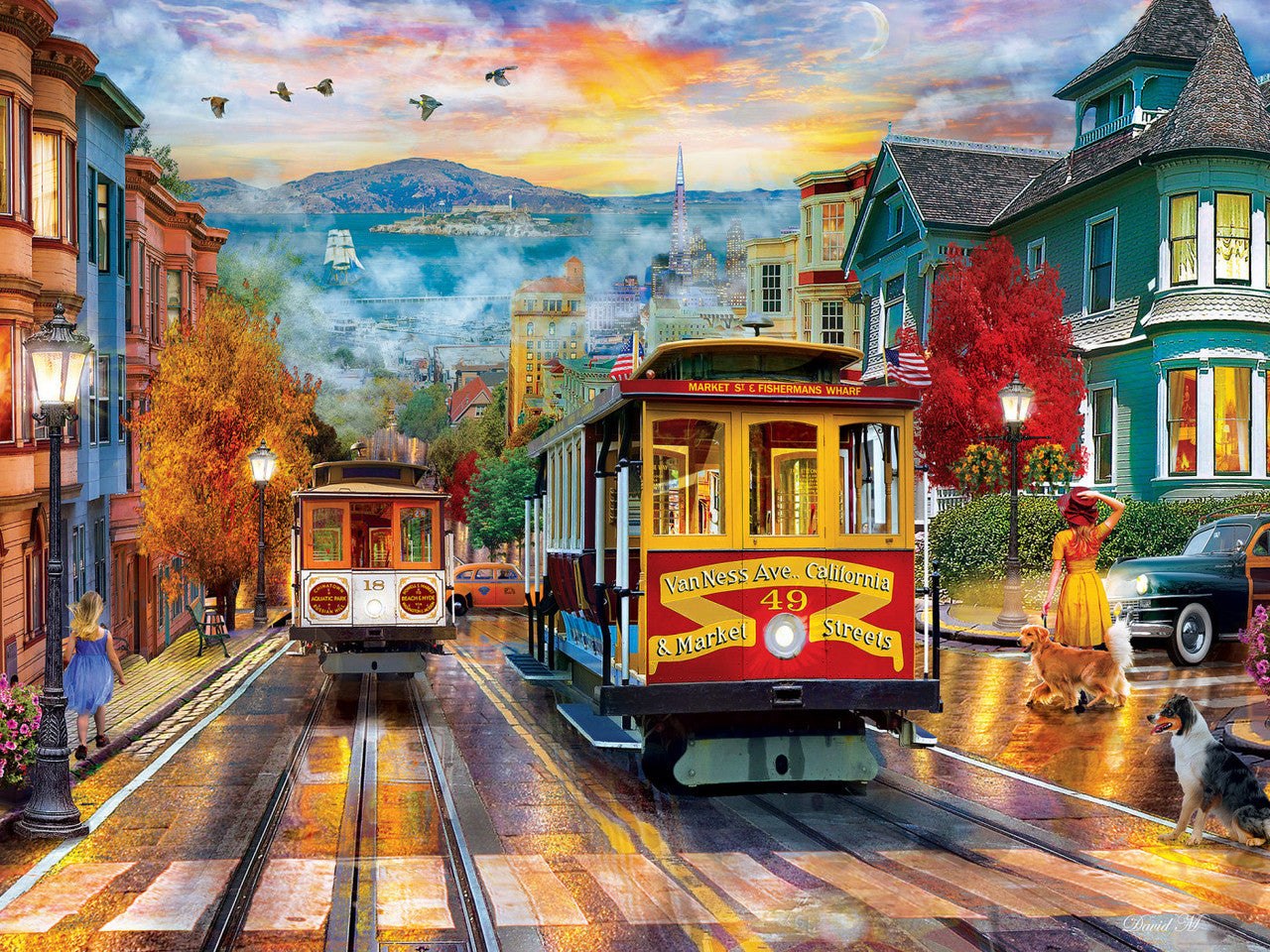 Travel Diary - San Francisco Rise 550 Piece Puzzle