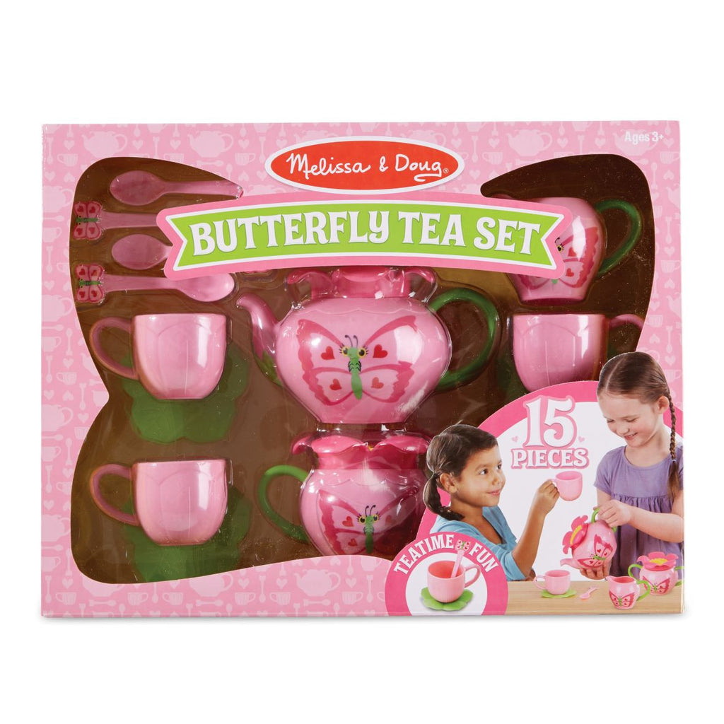 Bella Butterfly Pretend Play Tea Set (15 pc)