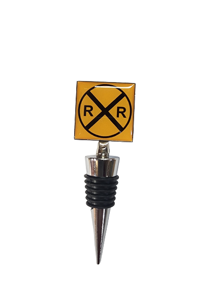 Railroad Crossing Wine/Bottle Stopper