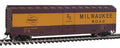 Boxcar - Ready to Run -- Milwaukee Road #16496 (Boxcar Red, yellow)