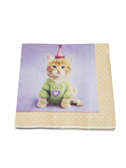 Pet Party Cat Luncheon Napkins (16ct)
