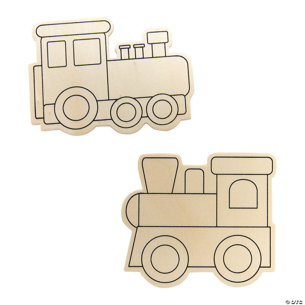 Color Your Own Trains 24pcs