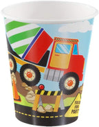9oz Construction Truck Birthday Party Cups (8ct)
