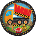Construction Truck Dinner Party Paper Plates (8ct)