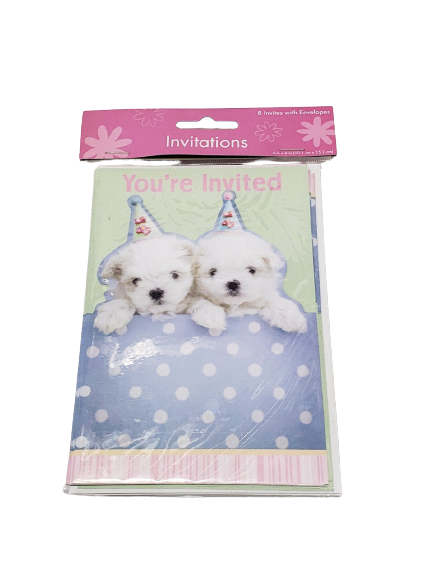 Pet Party Dog Invites (8ct)