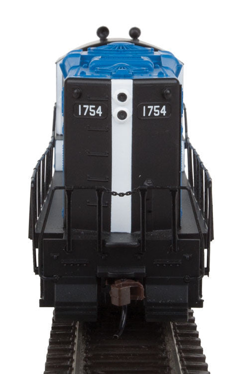 EMD GP9M - Standard DC -- Boston & Maine #1754 (blue, black, white)