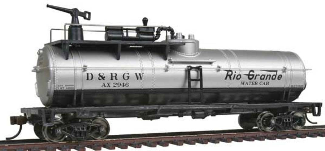 Firefighting Car - Ready to Run -- Denver & Rio Grande Western(TM) #AX 2946 (silver, black)