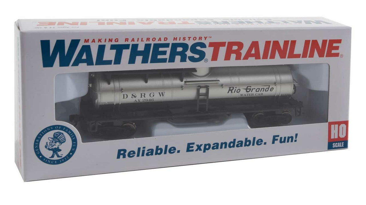 Firefighting Car - Ready to Run -- Denver & Rio Grande Western(TM) #AX 2946 (silver, black)