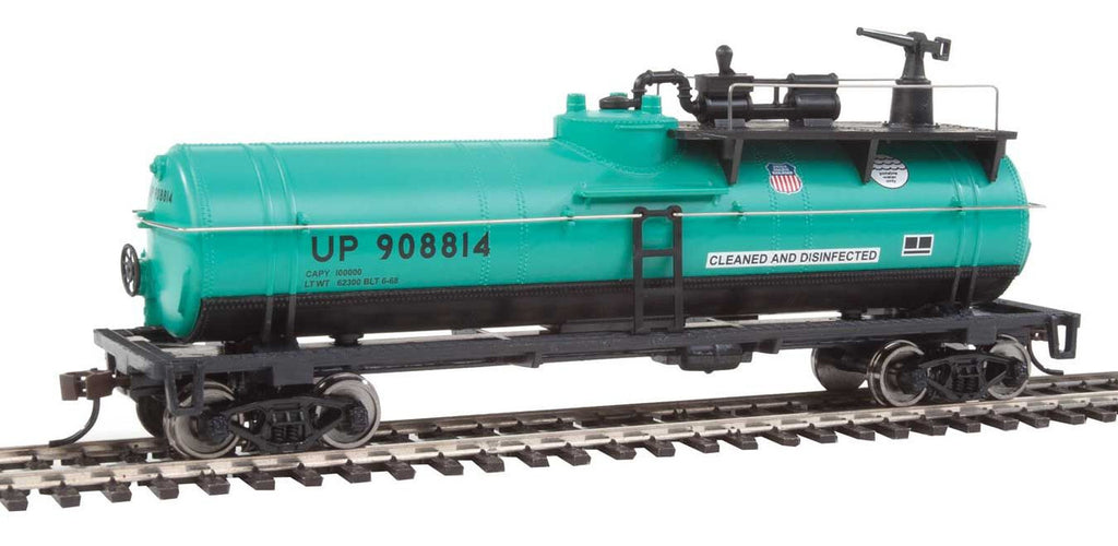 Firefighting Car - Ready to Run -- Union Pacific(R) #908814 (MOW Scheme; green, black)