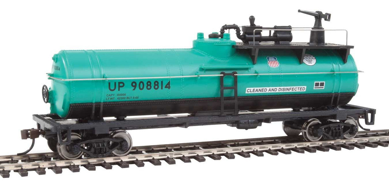 Firefighting Car - Ready to Run -- Union Pacific(R) #908814 (MOW Scheme; green, black)