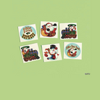 Holiday Train Tattoos (36 Pieces)
