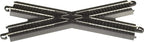  Bachmann Trains - Snap-Fit E-Z TRACK 30 DEGREE CROSSING (1/card - STEEL ALLOY Rail With Black Roadbed - HO Scale Medium