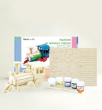 Locomotive Train 3D Wooden Puzzle Paint Box Craft Kit