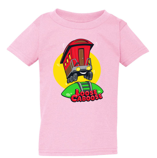 Toddler Loose Caboose Pink T-Shirt 4T