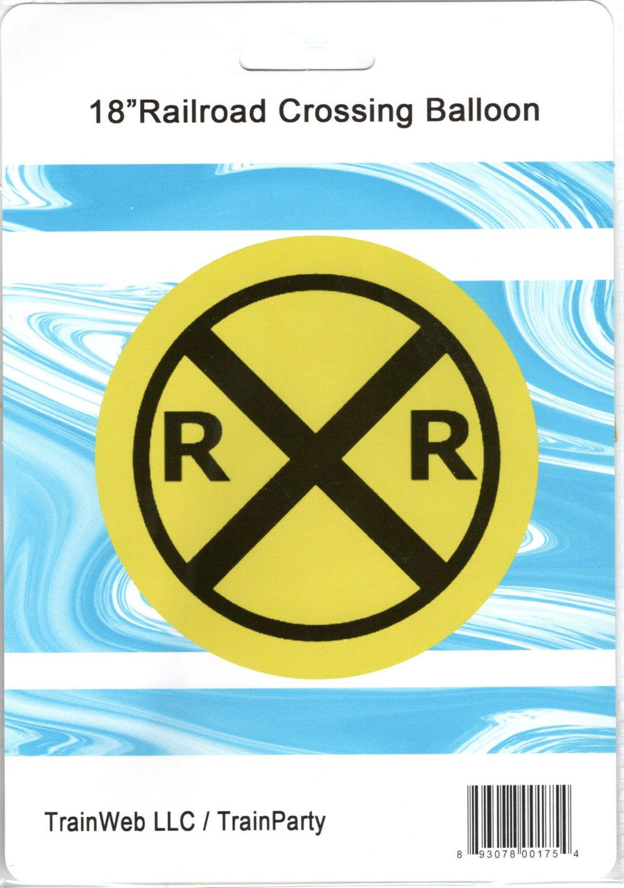 Railroad Crossing Mylar Balloon (1 ct)