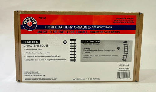 Battery O-Gauge 12pc Straight Track Pack