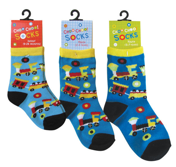 Choo Choo Train Socks Youth (9-24months)