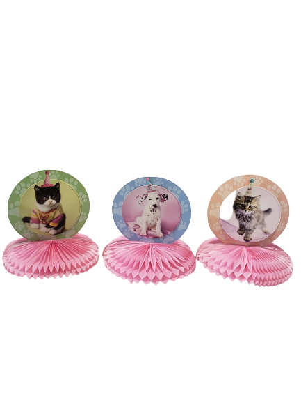 Pet Party Cat and Dog Mini Centerpieces (3ct)
