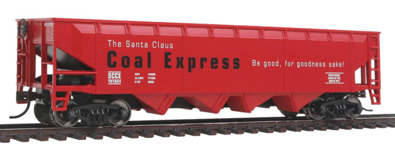 Offset Hopper - Ready to Run -- Santa Claus Coal Express