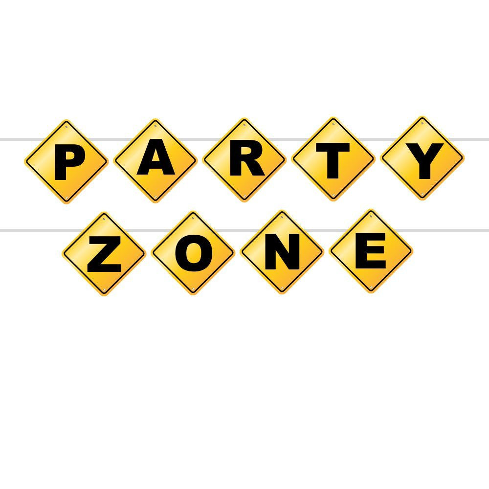 9ft Construction Truck Birthday Banner