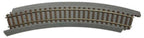 Power-Loc Track(TM) -- 18" 45.7cm Radius Curve pkg(4)