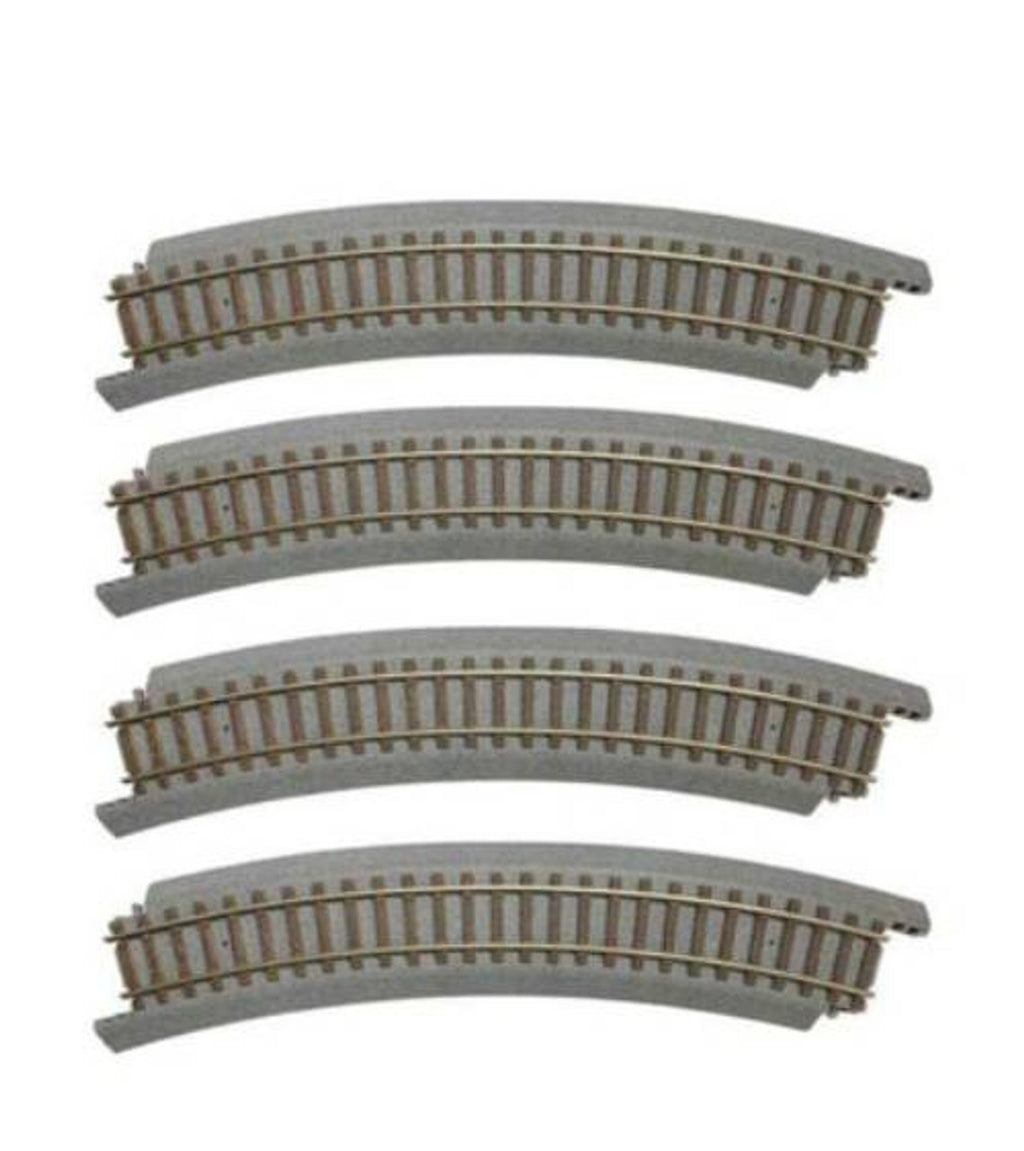 Power-Loc Track(TM) -- 18" 45.7cm Radius Curve pkg(4)