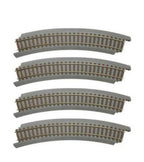 Power-Loc Track(TM) -- 18" 45.7cm Radius Curve pkg(4)