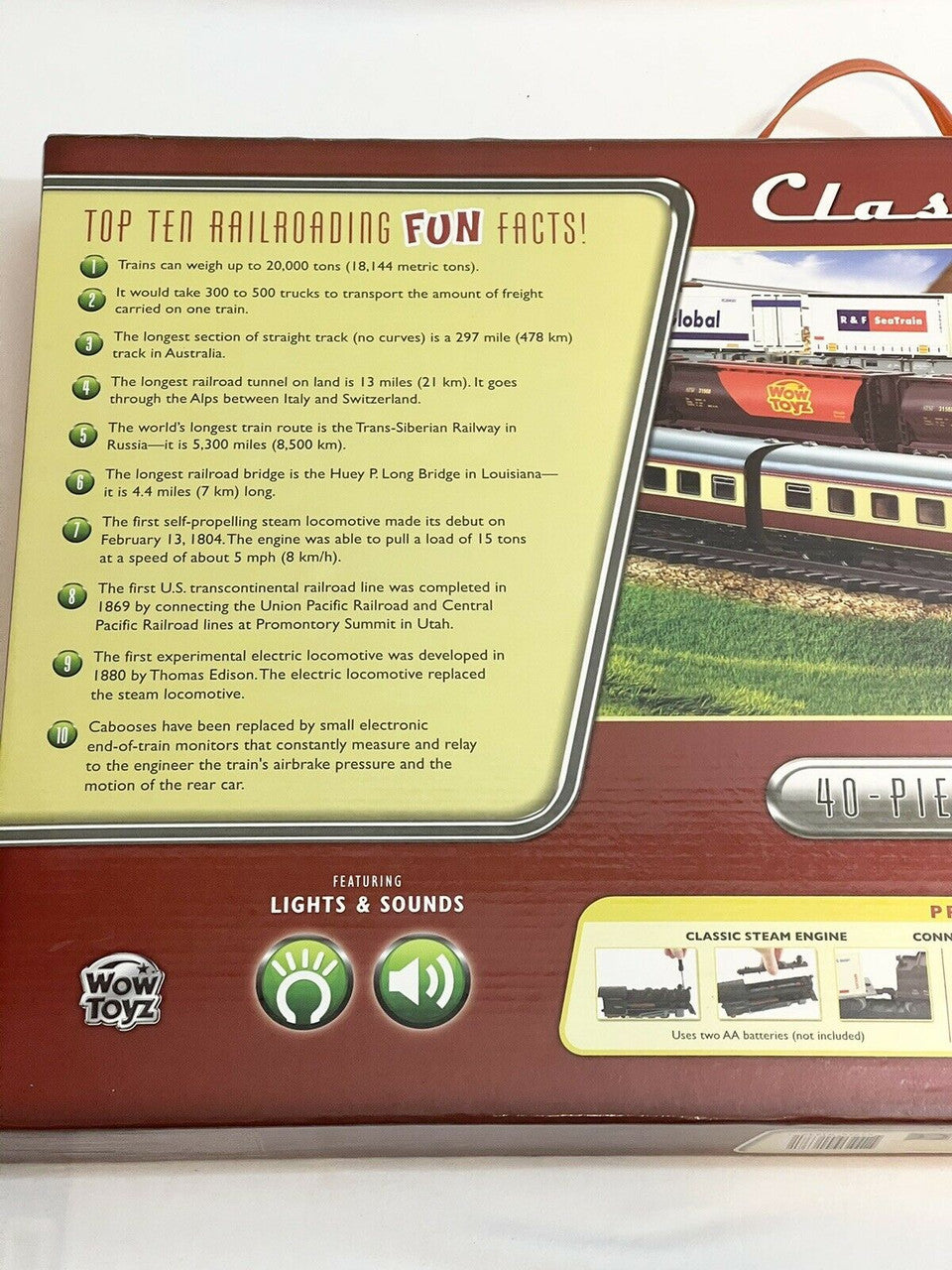 Deluxe Classic Steam Train 40-pc
