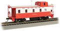 Slanted Offset-Cupola Caboose - Ready to Run -- Wabash #2824 (white, red)