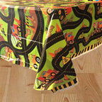 Construction Truck  Plastic Tablecloth (84" x 54 ")