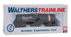 Tank Car - Ready to Run -- Atchison, Topeka & Santa Fe #98016 (black, Orange & White Stripes)