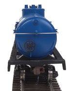Tank Car - Ready to Run -- Montana Rail Link (blue, white)