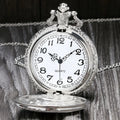 Silver/Gold Steam Locomotive Pocket Watch